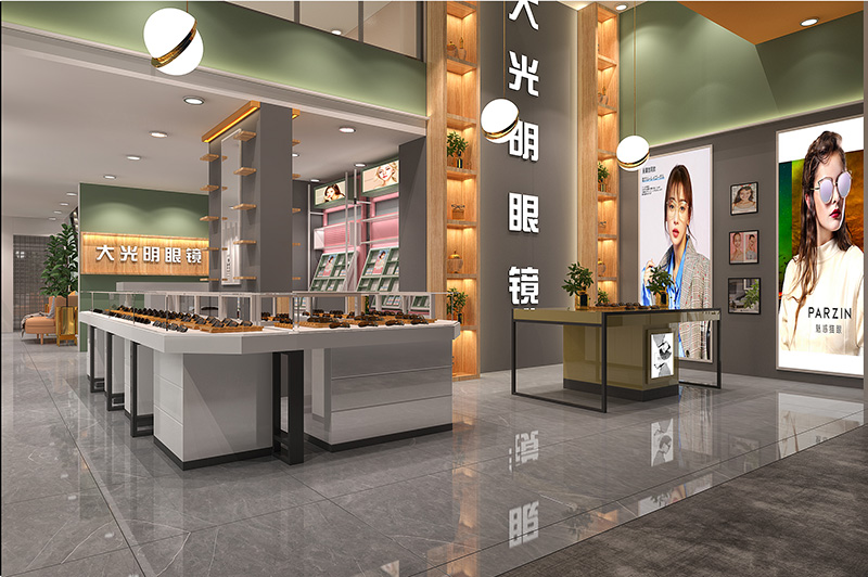 眼鏡店裝修設(shè)計(jì)效果圖-陽光視線