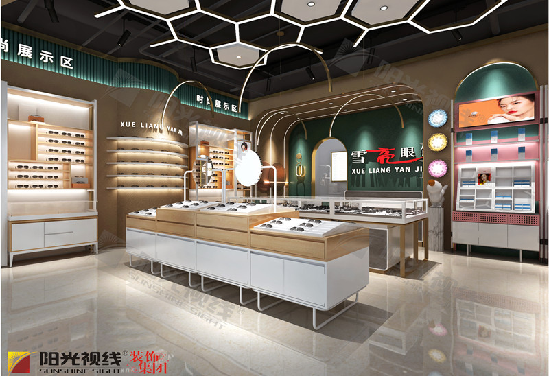 貴陽雪亮眼鏡店裝修設(shè)計(jì)效果圖案例